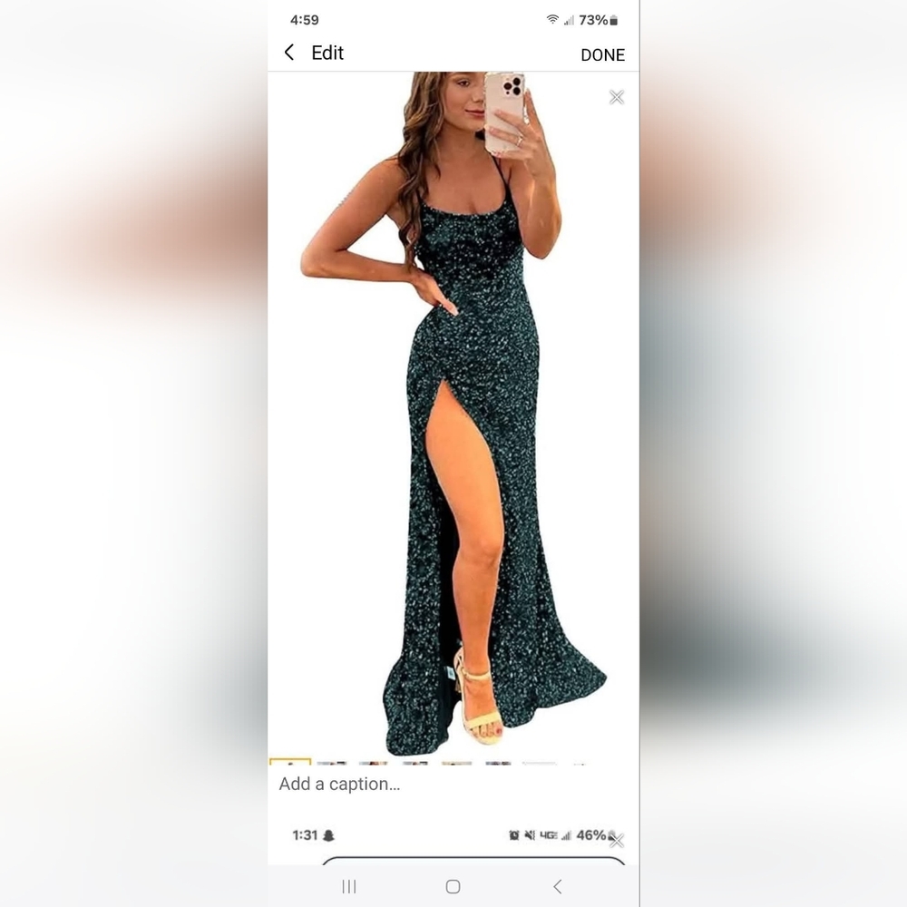 Elegant Green Evening Gown